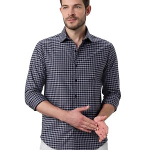 Symbol Premium Men's Checkered Casual Shirt - Regular Fit | Full Sleeve | Pure Cotton